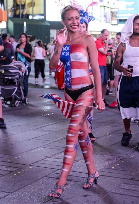 Times Square Topless Woman And Handler Offered Drugs Sex Act To