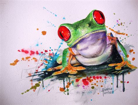 Frog Art Print Watercolor Painting Original Limited Edition Giclee