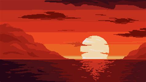 Pixilart Sunrise By Drawzer