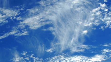 Timelapse Shot Of Cirrus Clouds Against Stock Footage Sbv 312787677