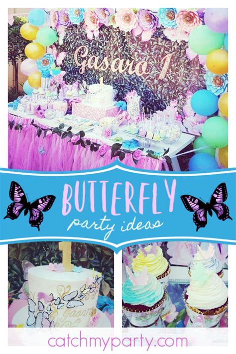 Dont Miss This Stunning Floral Butterfly 1st Birthday Party The