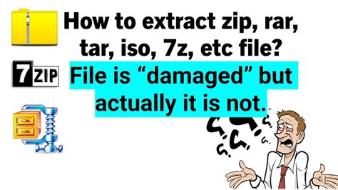How To Decompress Or Uncompress Zip Rar Tar Iso 7z File Unknown Or