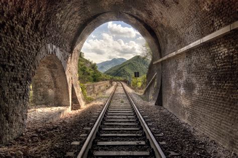 Railway Tunnel Of Stone Wallpapers And Images Wallpapers Pictures