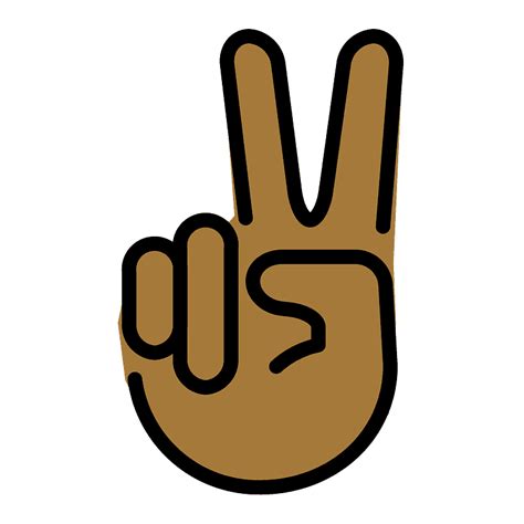 Victory Hand Emoji Clipart Free Download Transparent Png Creazilla