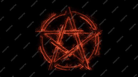 Premium Photo Pentagram Isolated Vector Occultism Symbol Star In