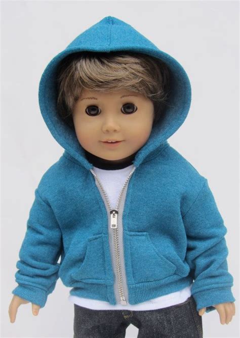 American Girl Boy Doll Clothes Hoodie Sweatshirt By Minipparel Boy