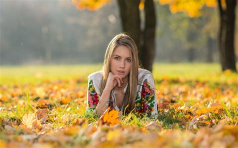 Wallpaper Sunlight Forest Women Eyes Long Hair Nature Grass