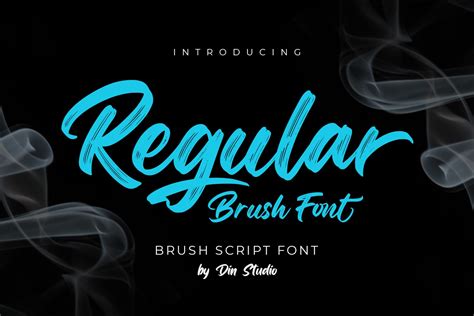 Regular Brush Elegant Brush Font Script Fonts Creative Market