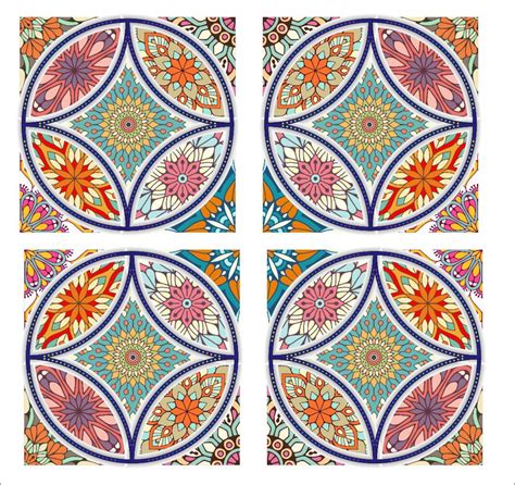 Modern Mandala Aesthetic Ceramic Tile Art Wall Tiles Decoration