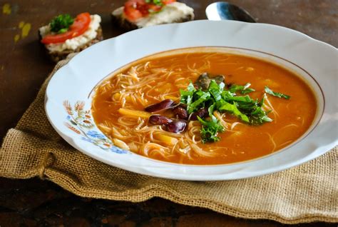 Tomato And Rice Noodle Soup With Satay Vegansandra