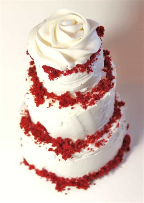 Delicious Southern Red Velvet Cake With Cream Cheese Frosting Naked