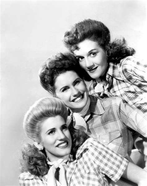 The Andrews Sisters Top To Bottom Laverne Maxene Patty Andrews
