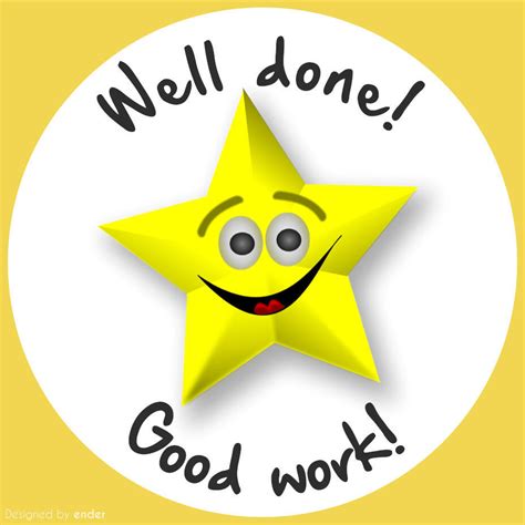 Personalised Gold Star Well Done Reward Stickers For Sweet Cones Fast
