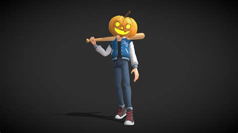 3d Halloween Character Billy The Pumpkin Download Free 3d Model By Rude Randal Rude Randal