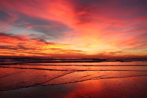 Sonnenuntergang An Der Costa De La Luz In Andalusien Foto And Bild Landschaft Meer And Strand