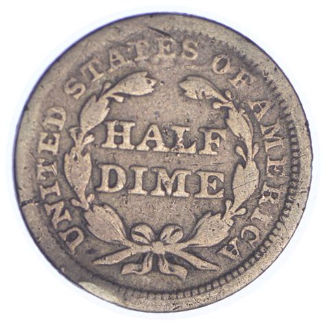 1853 Seated Liberty Silver Half Dime Property Room
