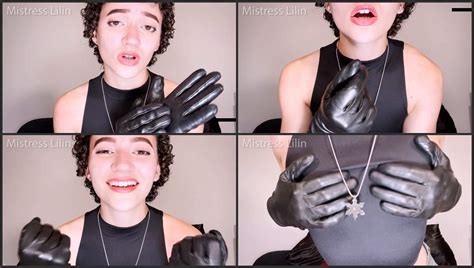 Lilin Leather Femdom Glove Slave Teasing Edging Joi Femdom Pov