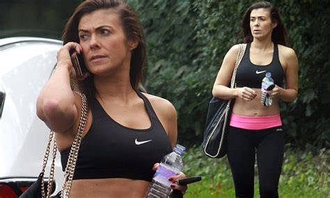 Kym Marsh Unveils Sculpted Abs As She Leaves The Gym In Sports Bra And