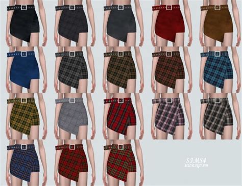 Sims4 Marigold Wrap Skirt With Belt • Sims 4 Downloads