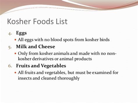 List Of Kosher Food And Its Benefits