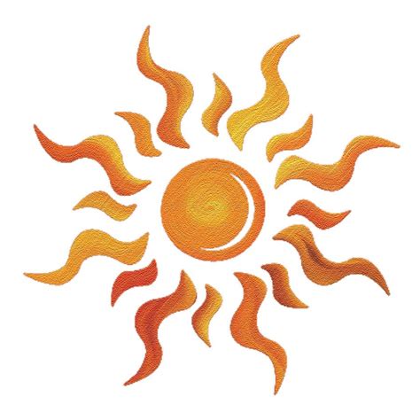 Blazing Sun Painting By Di Designs
