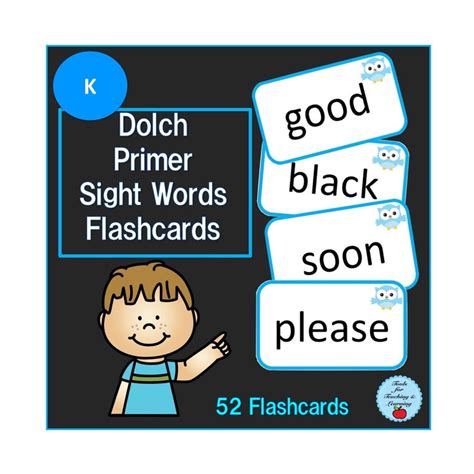 Dolch Primer Sight Words Flashcards Etsy