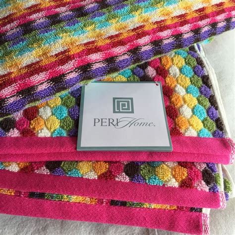 Peri Home Bath Towels 2 New With Tags Multi Color Multi Colored Bath