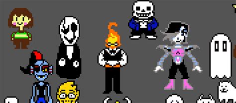 All The Undertale Characters Pixel Art Maker