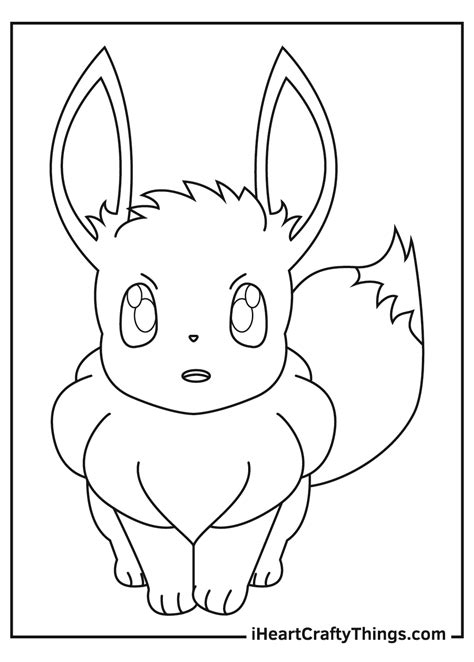Printable Eevee Pokemon Coloring Pages Updated 2021
