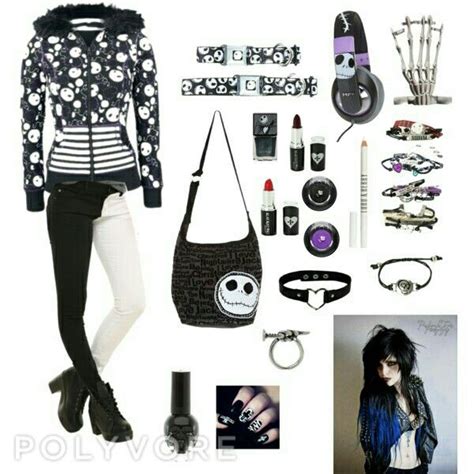 Polyvore Outfit Cute Emo Outfits Punk Outfits Band Outfits