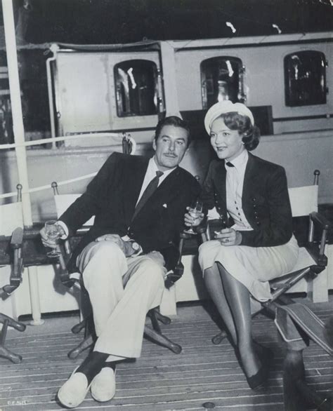 Shot Of Hollywood Legend Errol Flynn With His Wife Actress Patrice