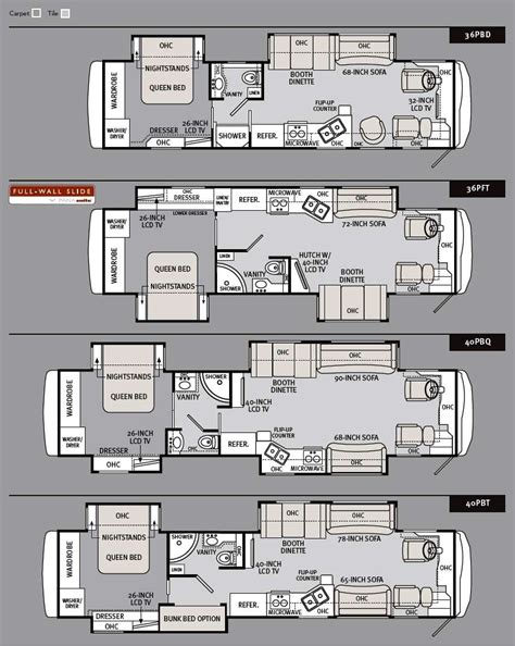 Luxury Small Motorhome Floorplans Class A Toy Haulers Toy Hauler Rv Motorhomes With Garage