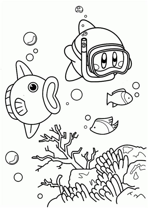 Kirby, a fictional character and also the protagonist of the kirby games series by nintendo and hal laboratory. Kirby Coloring Page - Coloring Home
