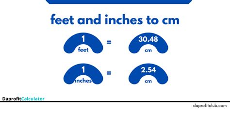 Feet And Inches To Centimeters Converter Ft And In To Cm