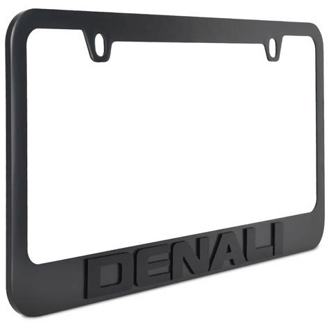 Gmc Denali Stealth Blackout License Plate Frame Ebay