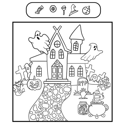 Free hidden objects game for adults. 5 Best Halloween Seek And Find Printables - printablee.com