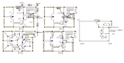 Floor Plan With Electrical And Plumbing Layout Plan Cadbull My XXX Hot Girl