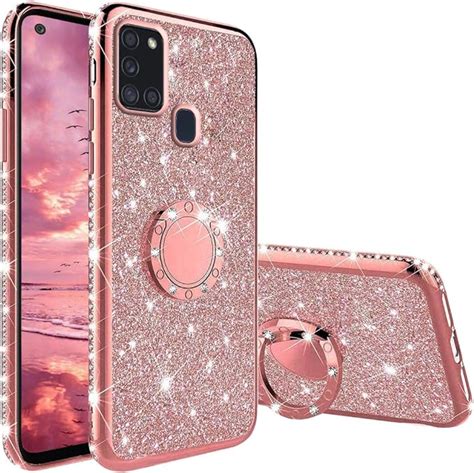 Xtcase Glitter Case For Samsung Galaxy A21s Cute Bling Diamond