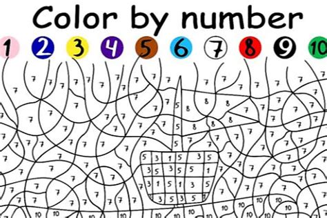 Fun Color By Number Coloring Pages