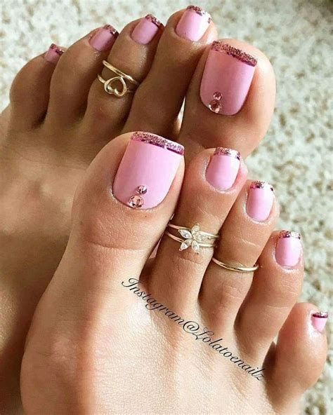 pedicure pink toe nails pretty toe nails summer toe nails cute toe nails pink toes feet