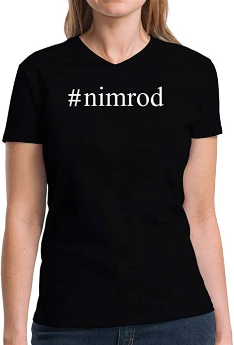 Eddany Nimrod Hashtag Women V Neck T Shirt Amazonca Clothing Shoes And Accessories