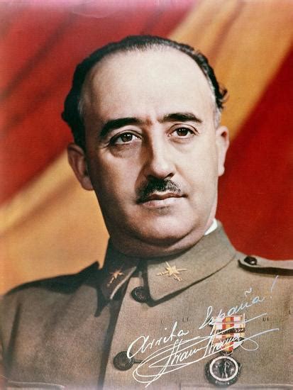 Official Portrait Of General Francisco Franco Giclee Print