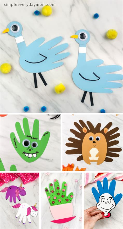 53 Fun Handprint Crafts For Kids Free Templates Preschool Crafts