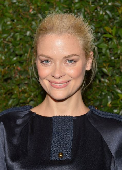 Jaime King Pulled Her Blond Hair Back Into A Textured Updo And Her