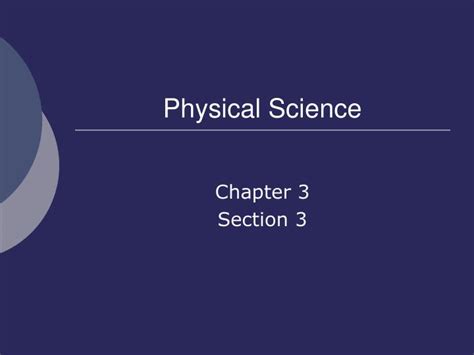 Ppt Physical Science Powerpoint Presentation Free Download Id4307121