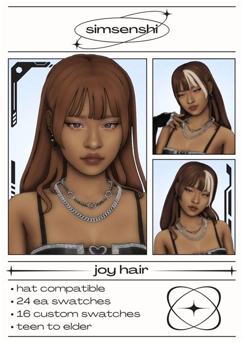 Joy Hair ⋆｡° Simsenshi On Patreon Sims Hair Sims Sims Mods