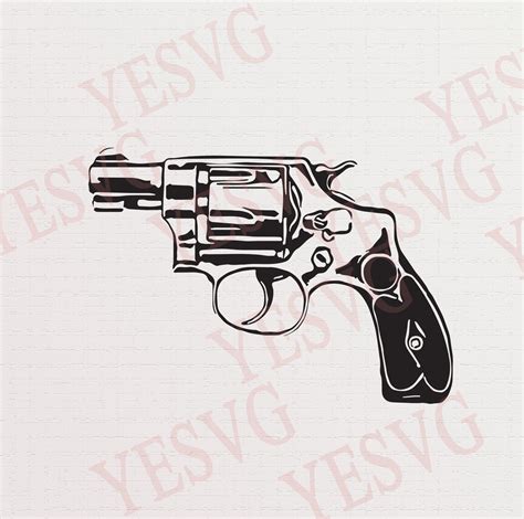Gun Svg Revolver Clipart Pistol Svg Cut File For Cricut Etsy Sexiz Pix