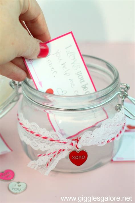 Valentines Day Craft I Love You Because Jar