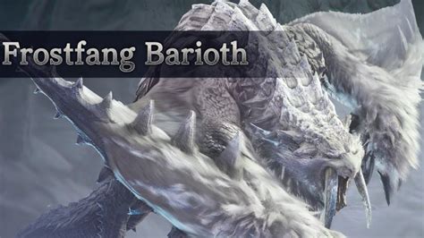 Early Access Frostfang Barioth At Monster Hunter World Mods And Community
