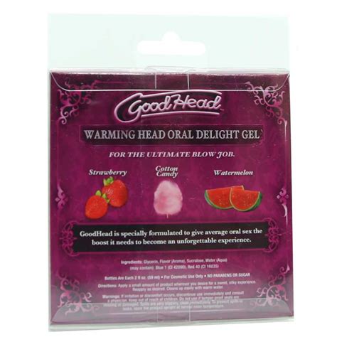 Good Head Warming Head Flavored Oral Sex Delight Gel By Doc Johnson